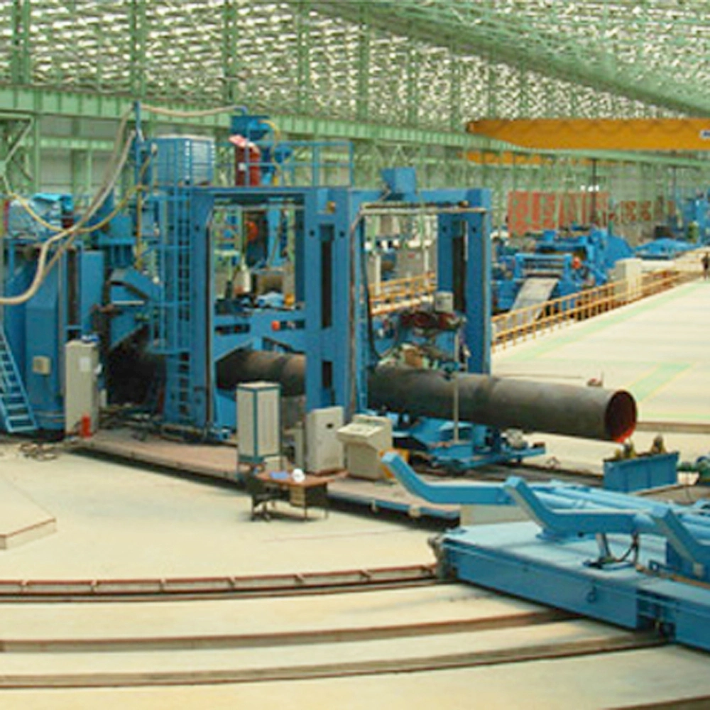 Lh2400 Spiral Welded Steel Pipe Making Machine Steel Tube Mill Line